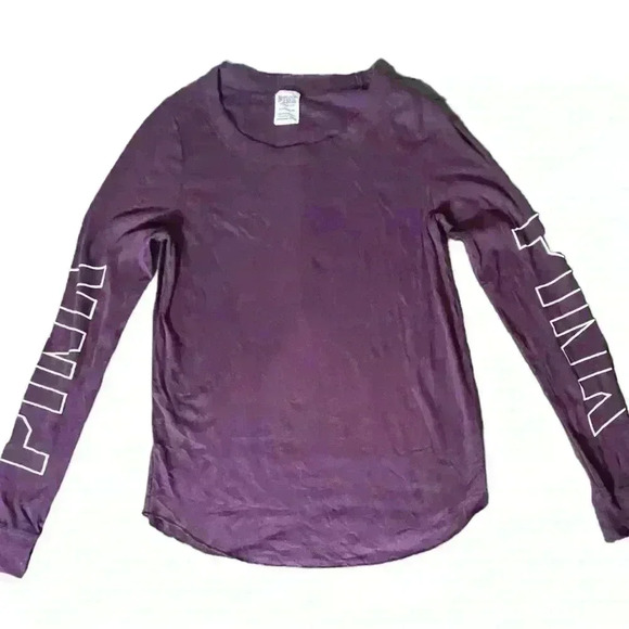 Pink Victoria Secret Long Sleeve “PINK” Down the Sleeves - Picture 1 of 11